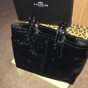 Coach patent leather purse